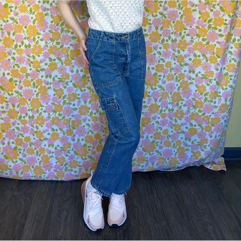 St. John’s bay cargo denim jeans 6 petite